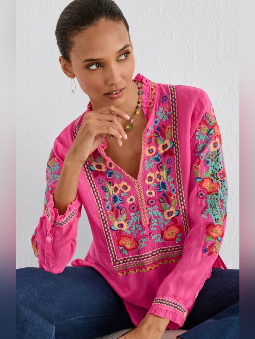 NWT Johnny Was Simone Top - L
